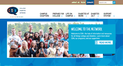 Desktop Screenshot of collegediabetesnetwork.org