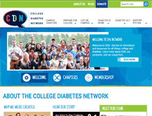 Tablet Screenshot of collegediabetesnetwork.org